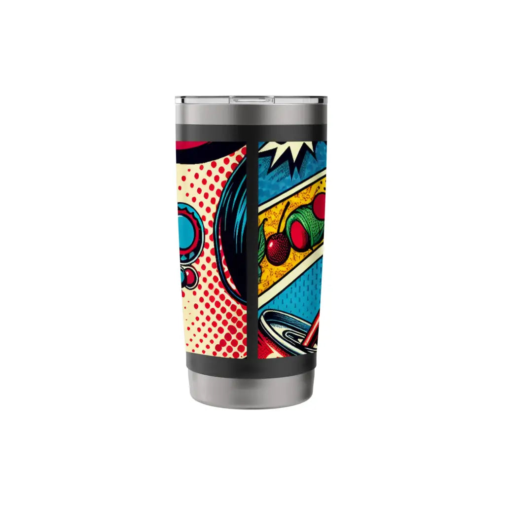 Pop Art Explosion: Sip of Retro Cool Stainless Steel