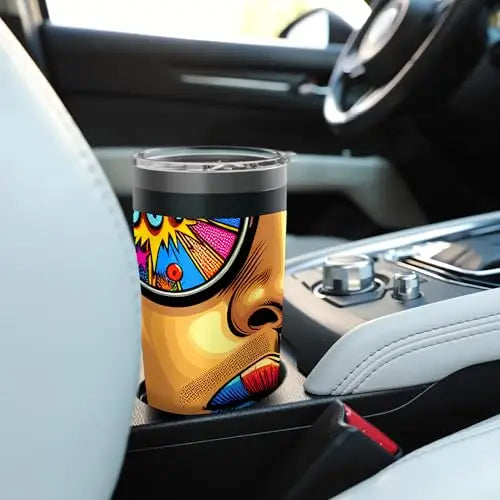 Pop Art Explosion: Sip of Retro Cool Stainless Steel