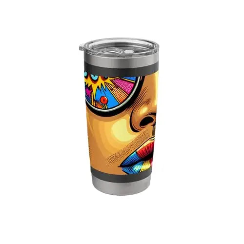 Pop Art Explosion: Sip of Retro Cool Stainless Steel