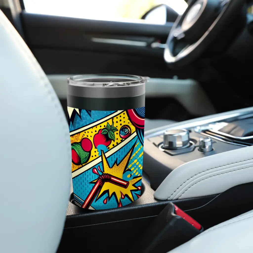 Pop Art Explosion: Sip of Retro Cool Stainless Steel