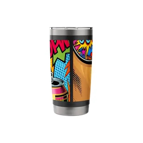 Pop Art Explosion: Sip of Retro Cool Stainless Steel