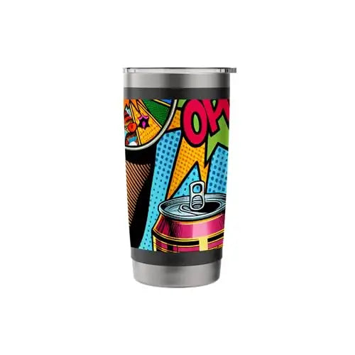 Pop Art Explosion: Sip of Retro Cool Stainless Steel