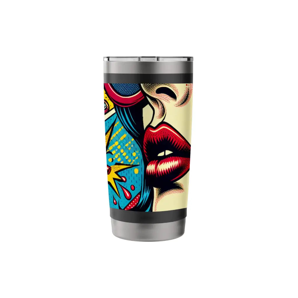 Pop Art Explosion: Sip of Retro Cool Stainless Steel