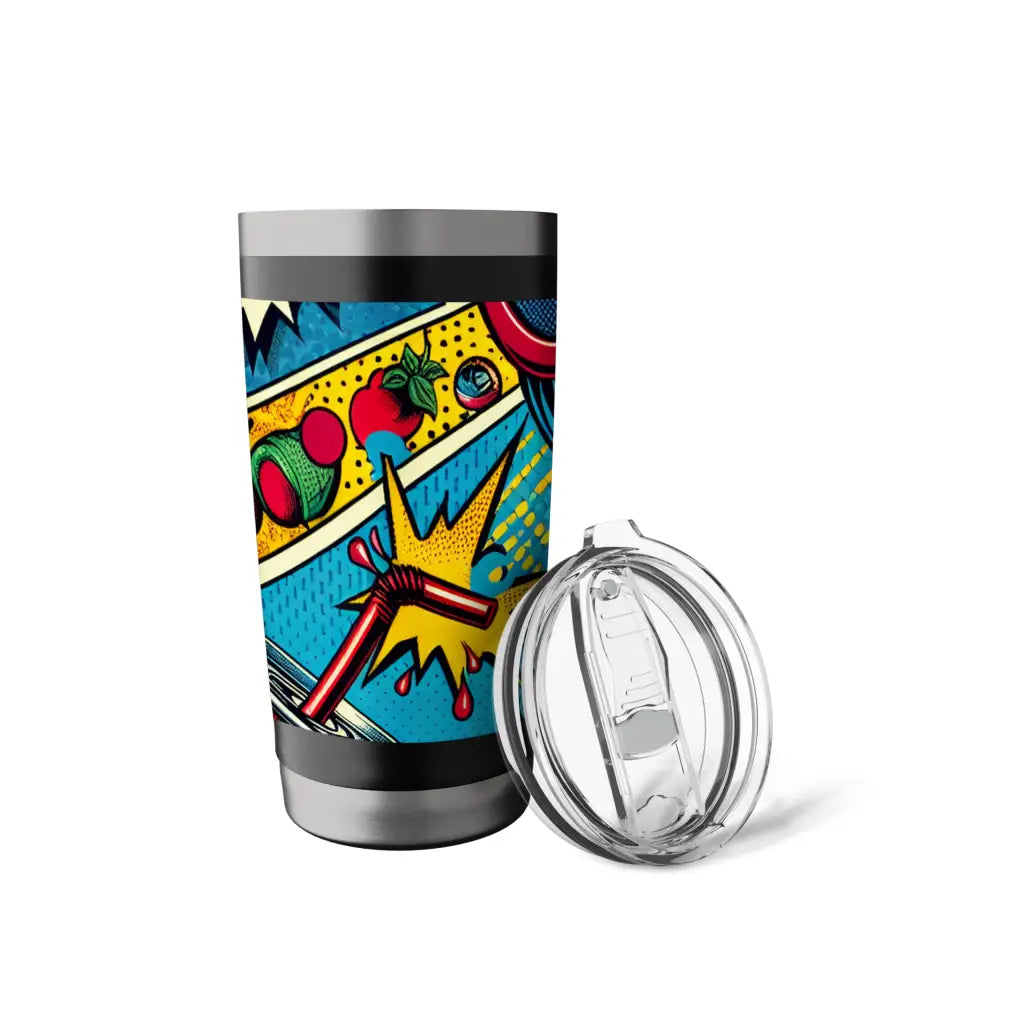 Pop Art Explosion: Sip of Retro Cool Stainless Steel