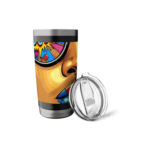 Pop Art Explosion: Sip of Retro Cool Stainless Steel