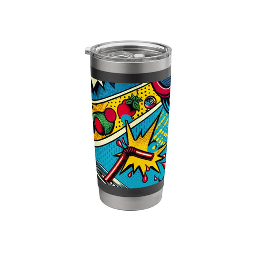 Pop Art Explosion: Sip of Retro Cool Stainless Steel