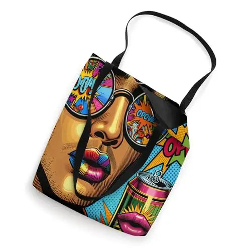 Pop Art Explosion: Sip of Retro Cool Tote Bag Apparel