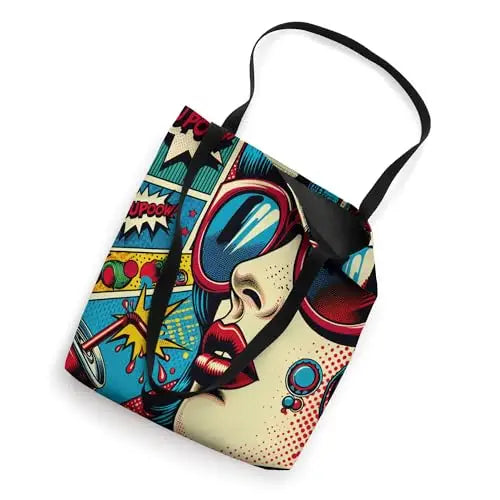 Pop Art Explosion: Sip of Retro Cool Tote Bag Apparel