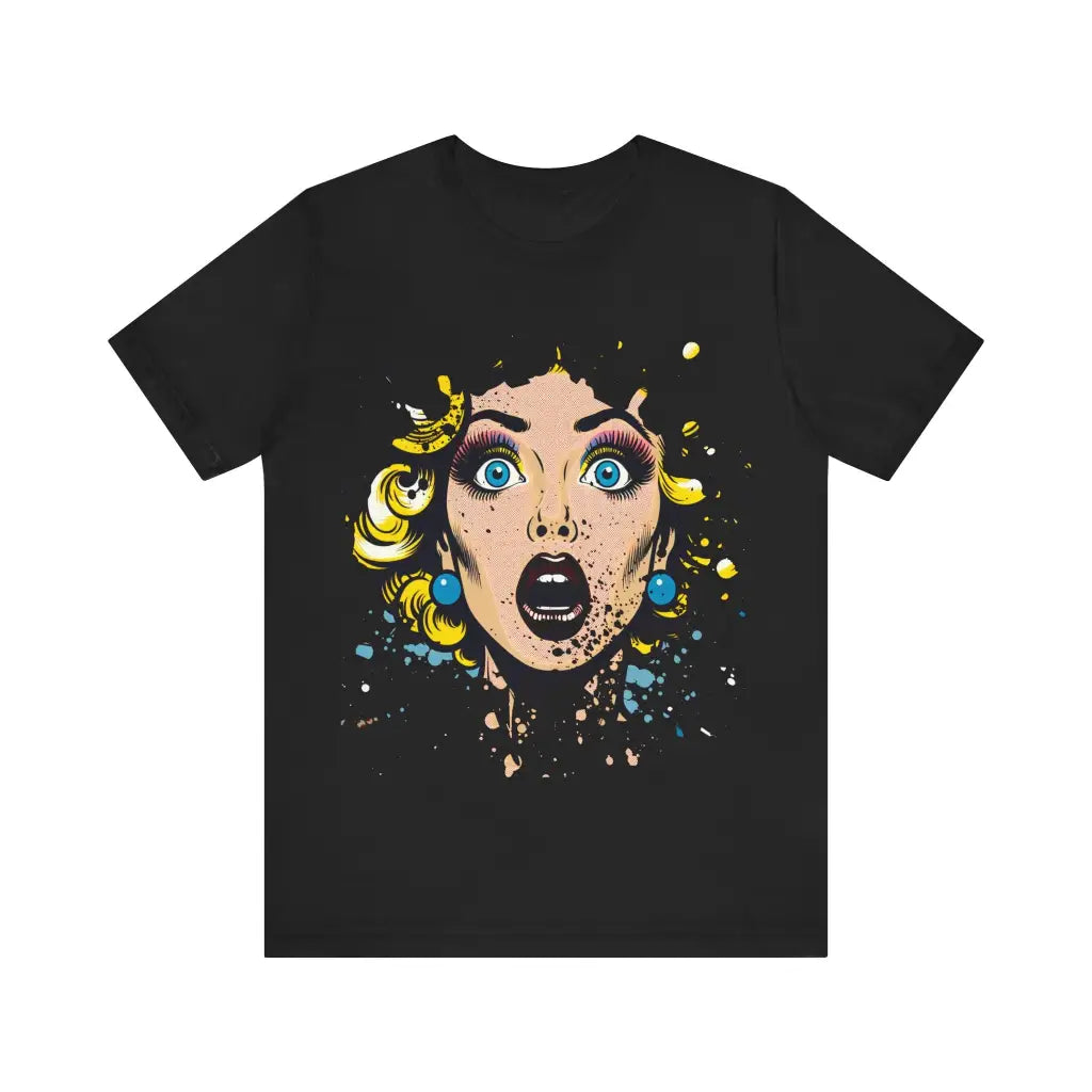 Pop Art Surprise - Jersey Short Sleeve Tee - Black / S