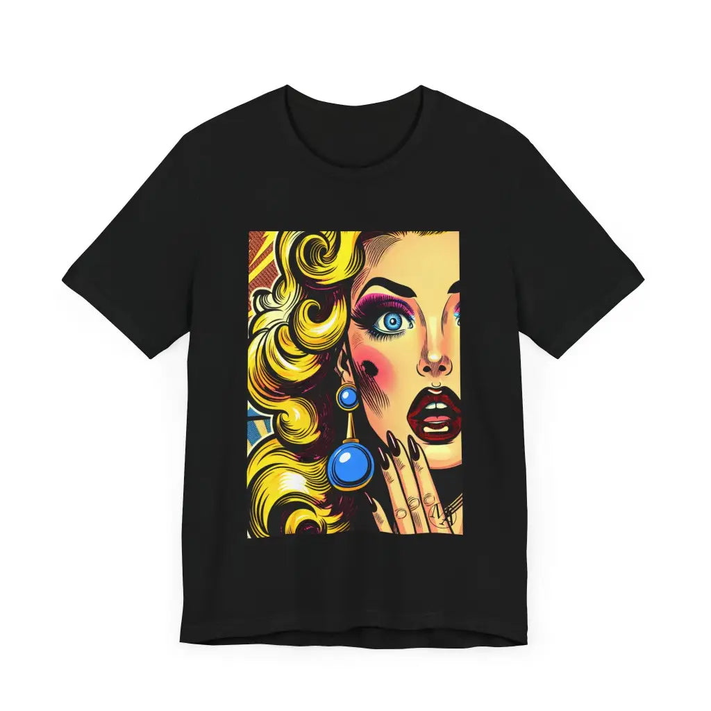 Pop Art Surprise Jersey Short Sleeve Tee T Shirt