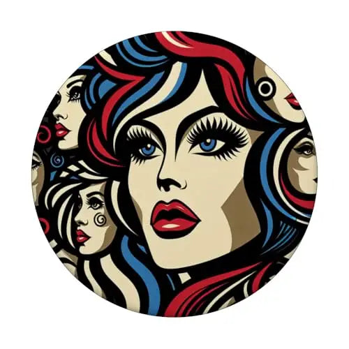Pop Diva Muses: Bold Retro Reflections PopSockets Swappable