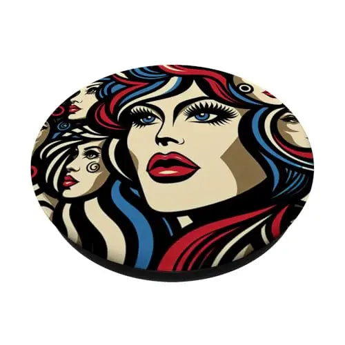 Pop Diva Muses: Bold Retro Reflections PopSockets Swappable