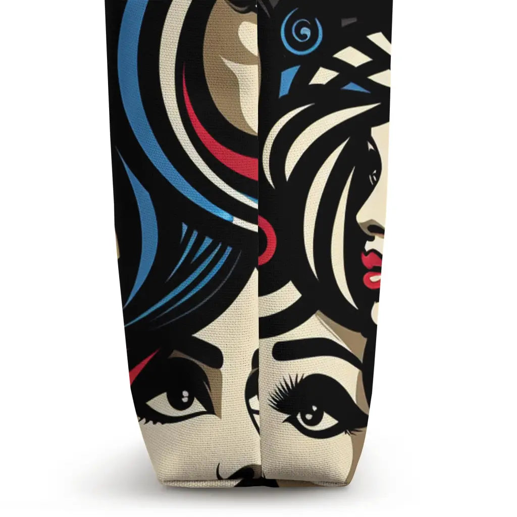 Pop Diva Muses: Bold Retro Reflections Tote Bag Apparel