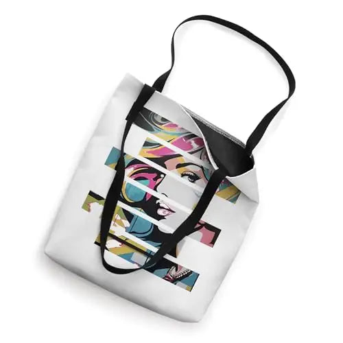 Pop Glam: Fragmented Allure Tote Bag Apparel
