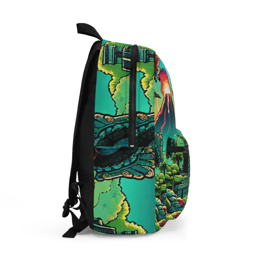 Prehistoric Landscape Explosion Backpack One size Bags