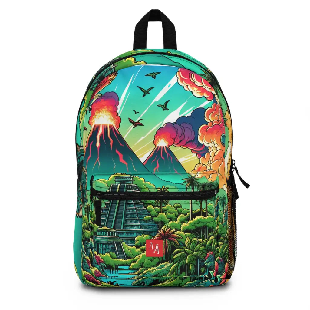 Prehistoric Landscape Explosion Backpack One size Bags