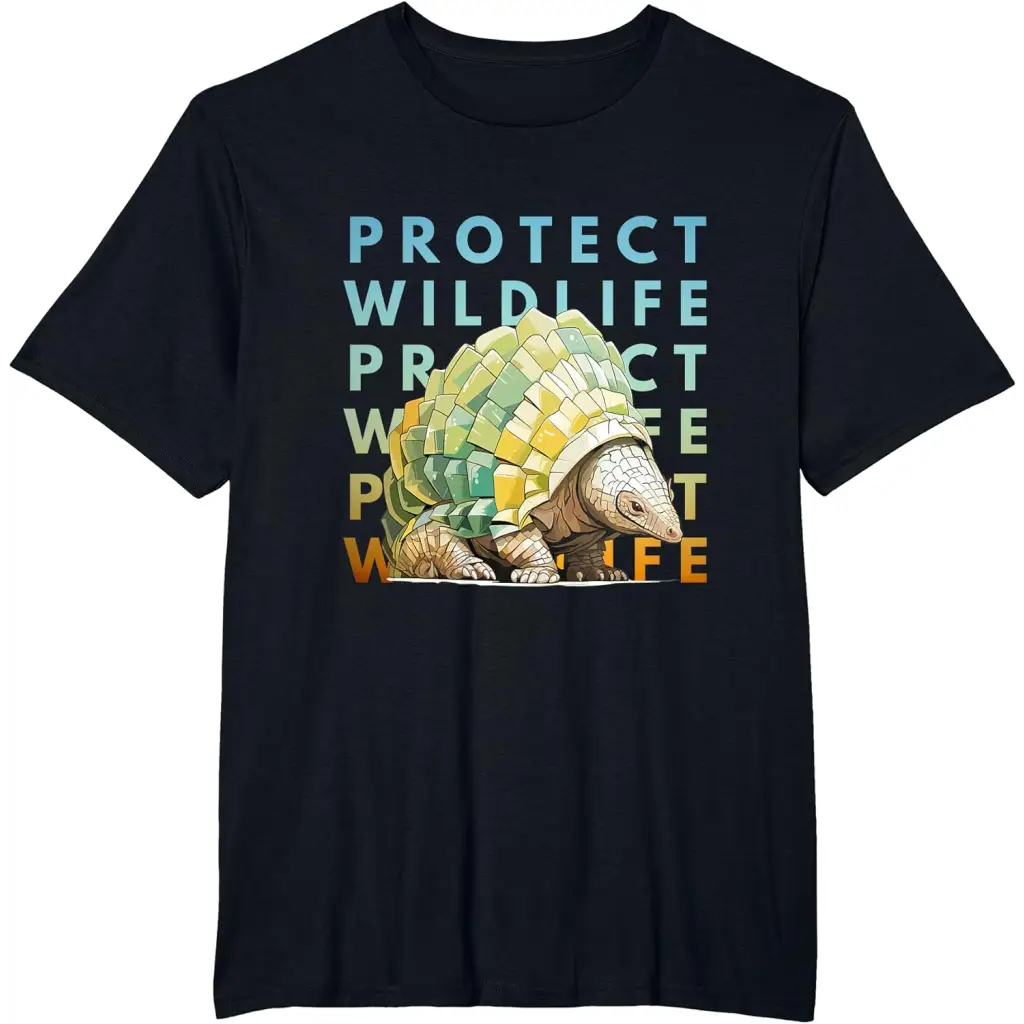 Protect Wildlife: A Call to Preserve Nature T-Shirt - Black