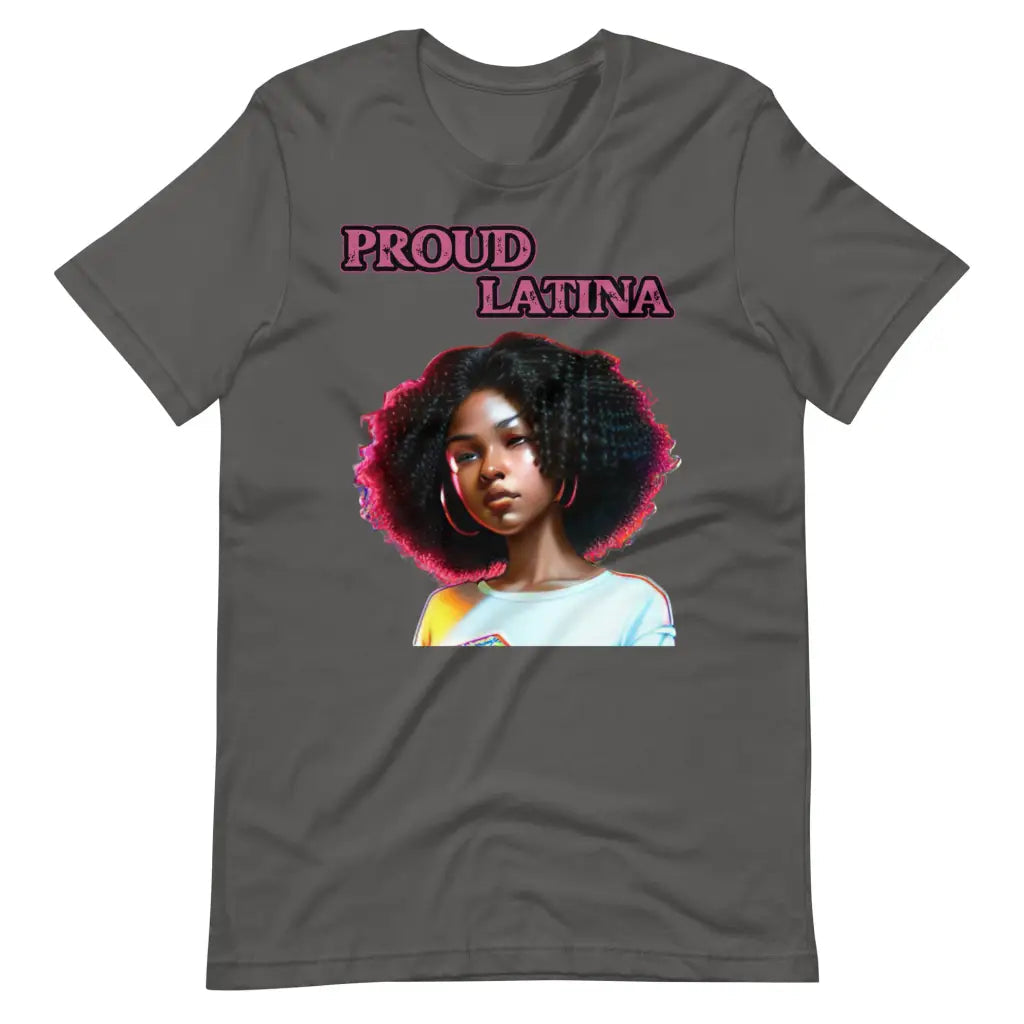 Proud Latina t-shirt - Asphalt / S