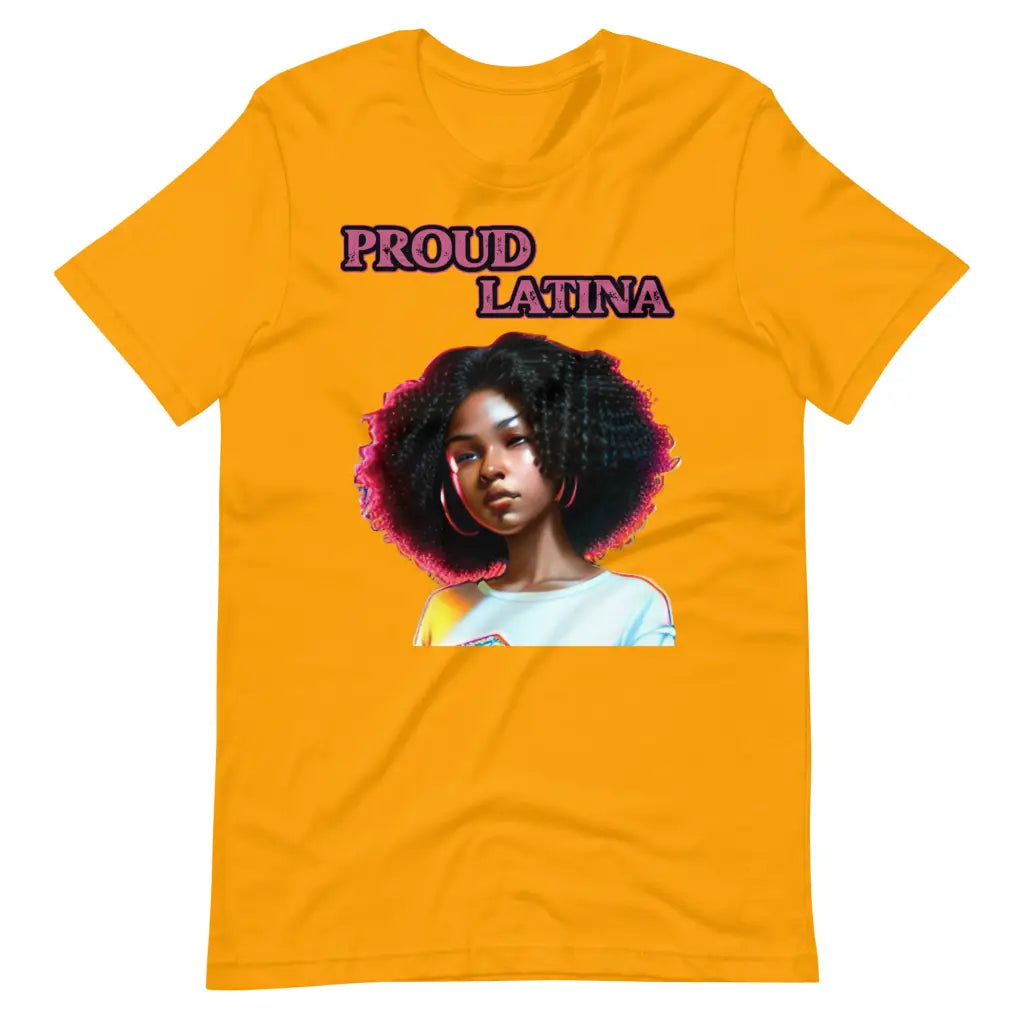 Proud Latina t-shirt - Gold / S