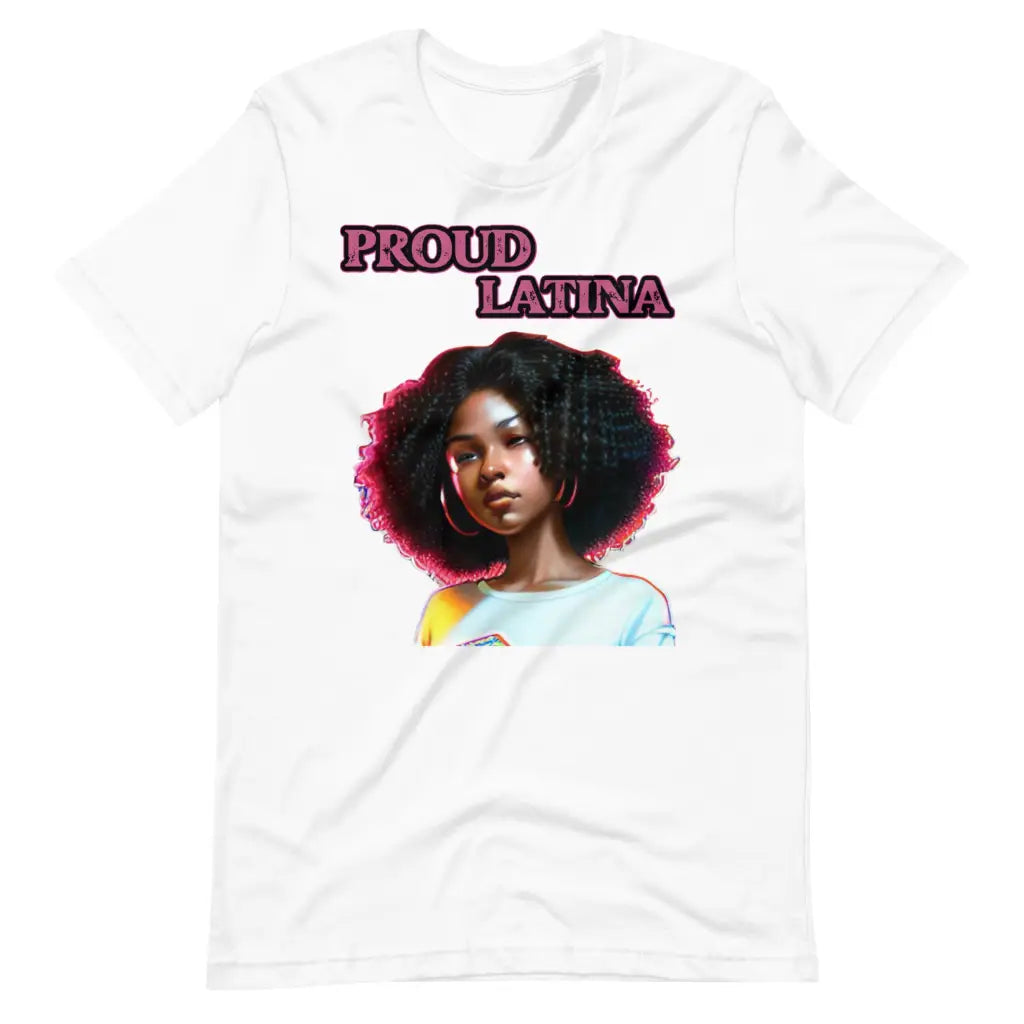 Proud Latina t-shirt - White / S