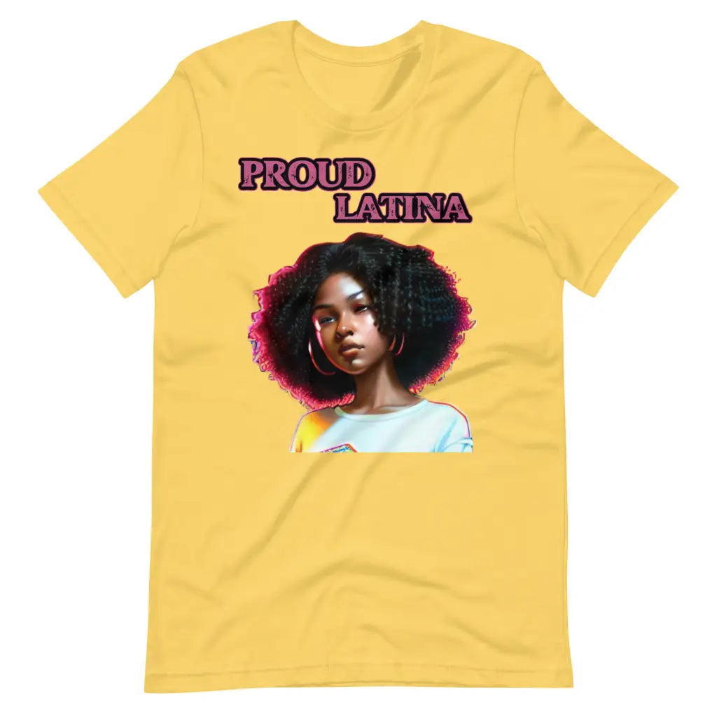 Proud Latina t-shirt - Yellow / S