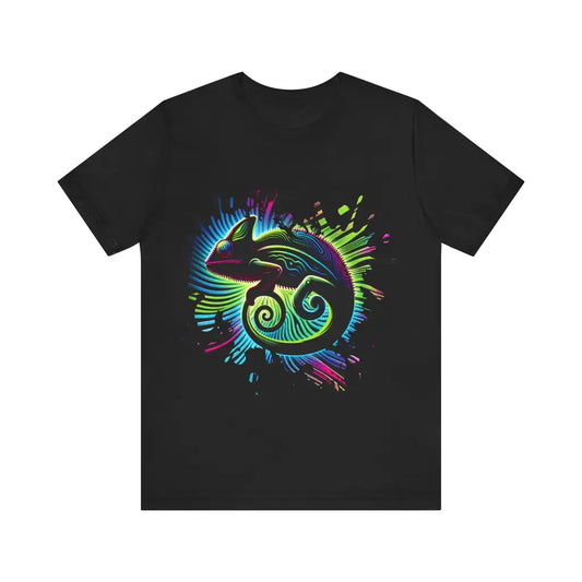 Psychedelic Chameleon Spiral - Jersey Short Sleeve Tee