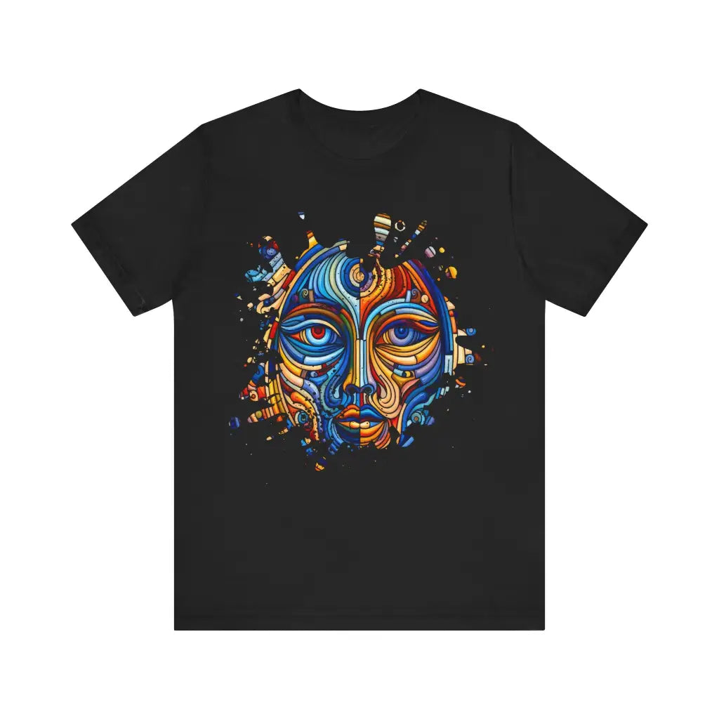 Psychedelic Visage - Jersey Short Sleeve Tee - Black / S