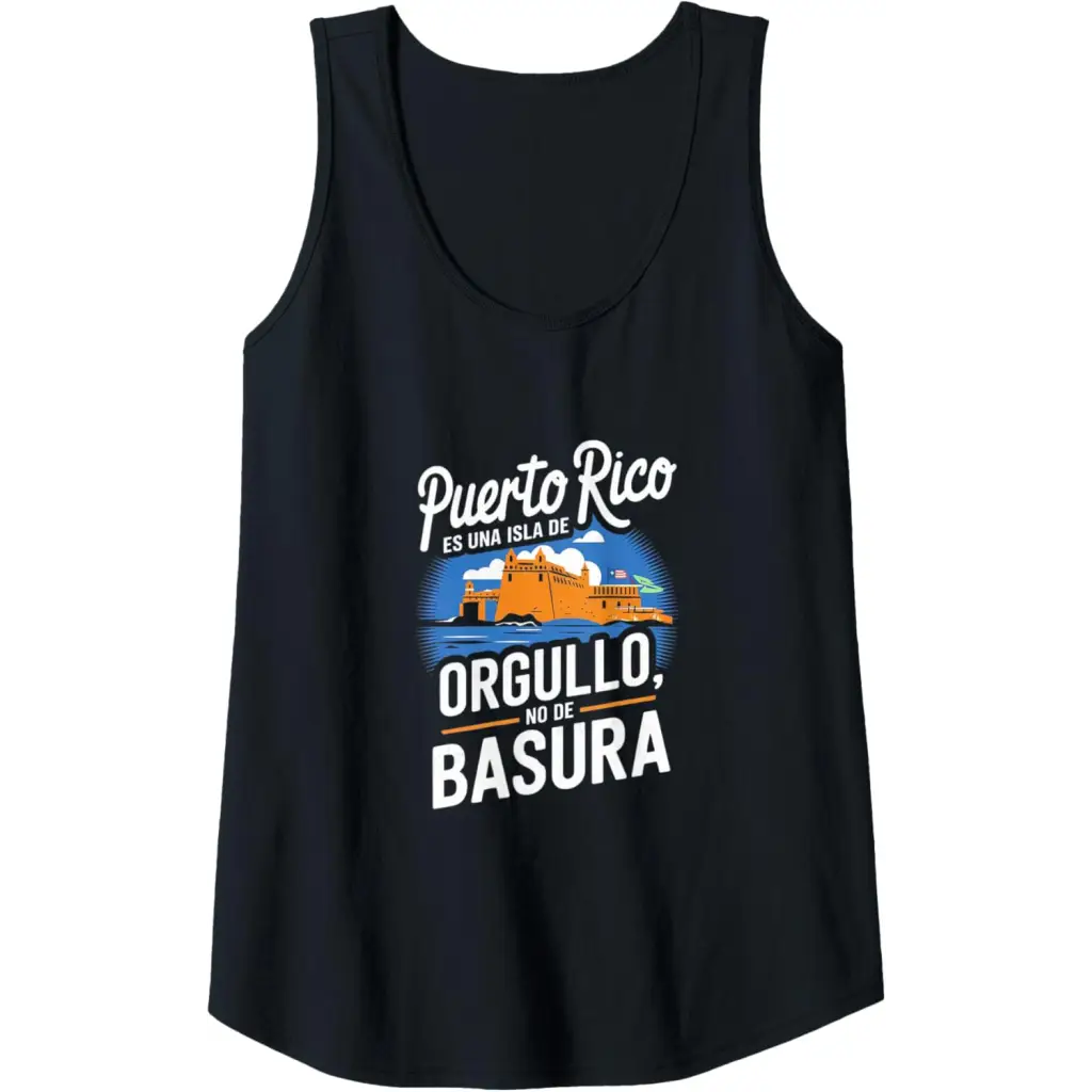 Puerto Rico: Orgullo No Basura Tank Top