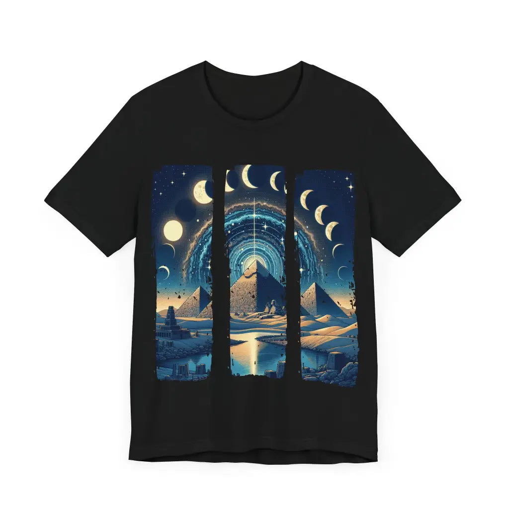 Pyramids of the Phases - Jersey Short Sleeve Tee - T-Shirt