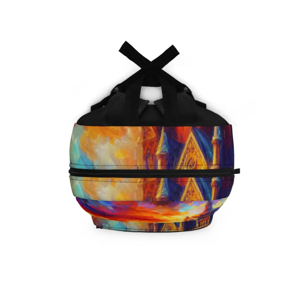 Radiance Above A Majestic Cityscape Backpack One size Bags