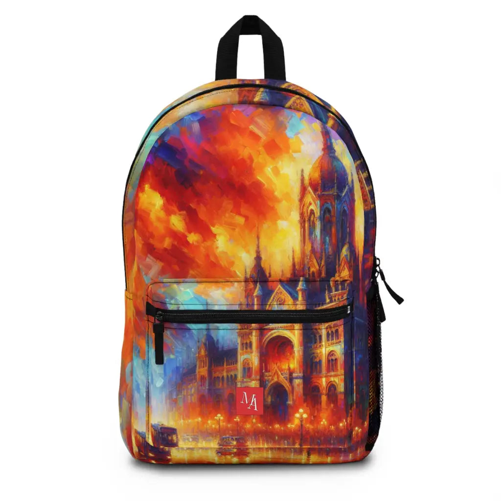 Radiance Above A Majestic Cityscape Backpack One size Bags