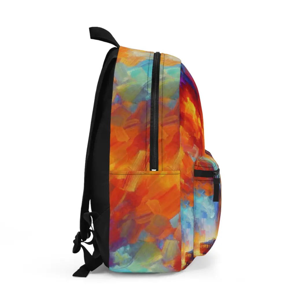 Radiance Above A Majestic Cityscape Backpack One size Bags
