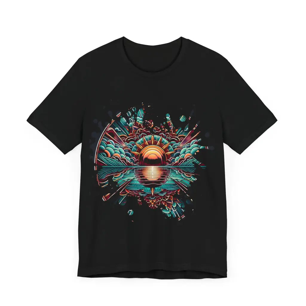 Radiant Lotus Sunrise - Jersey Short Sleeve Tee - T-Shirt