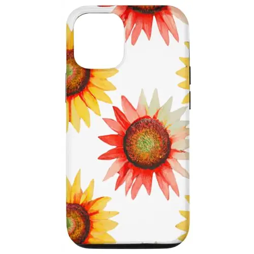 Radiant Rotation: Colorful Sunflowers in Motion Case