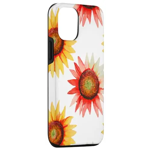 Radiant Rotation: Colorful Sunflowers in Motion Case