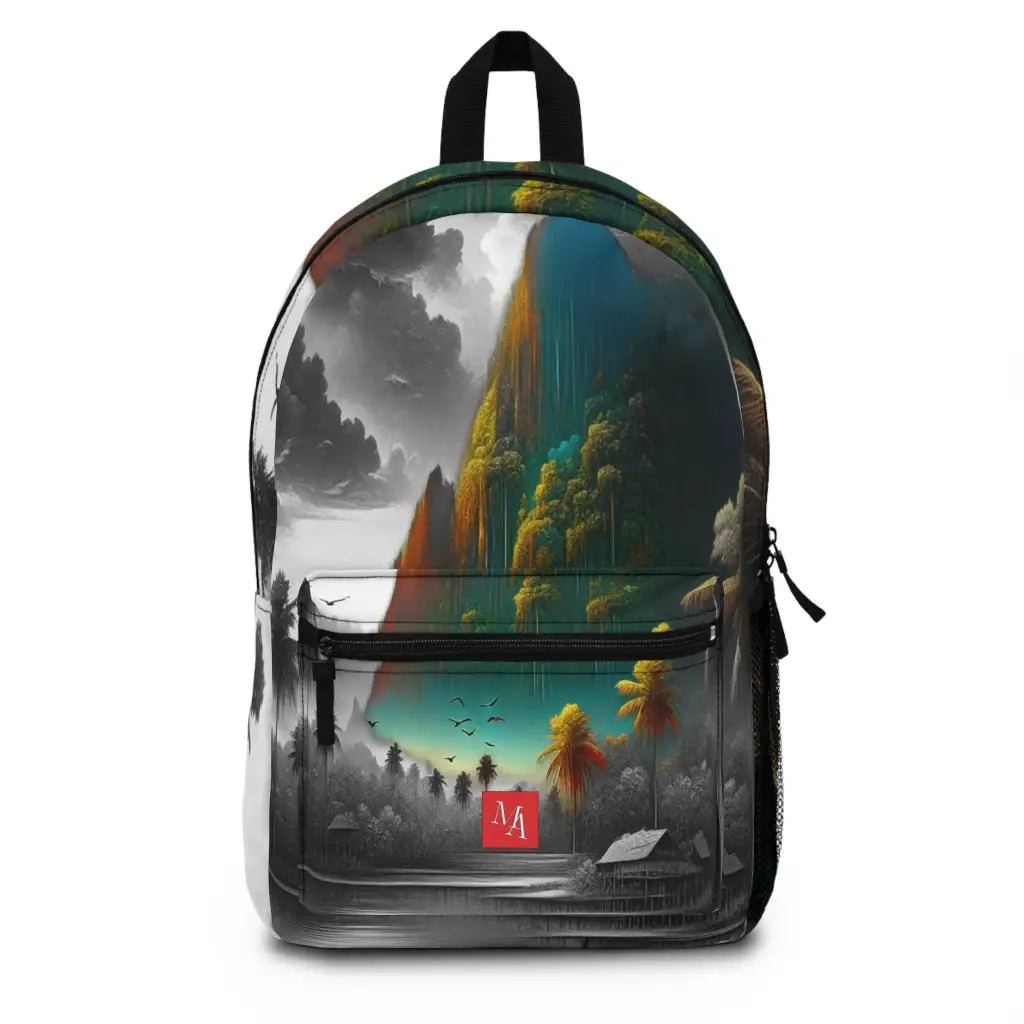 Radiant Tropical Landscape Backpack One size Bags