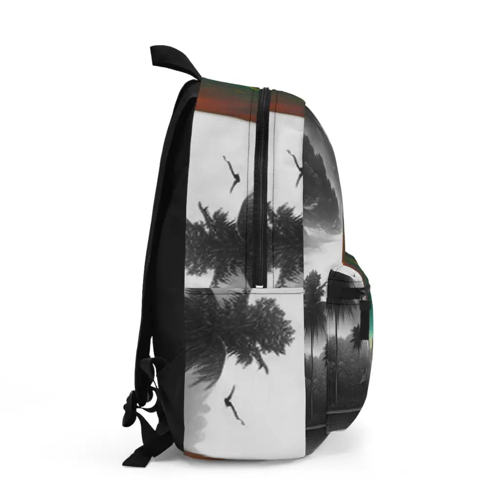 Radiant Tropical Landscape Backpack One size Bags