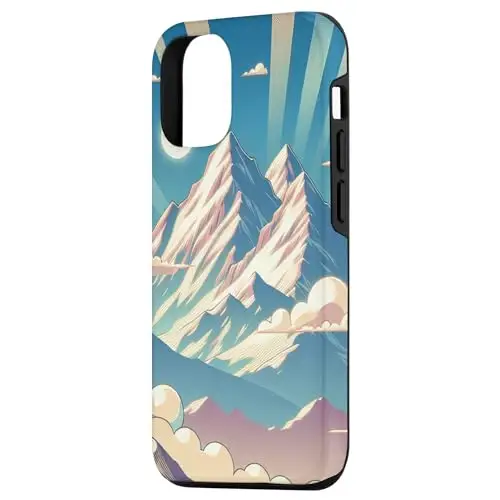 Radiant Vista: Where Sun and Mountain Meet Case (iPhone
