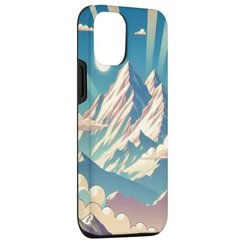 Radiant Vista: Where Sun and Mountain Meet Case (iPhone