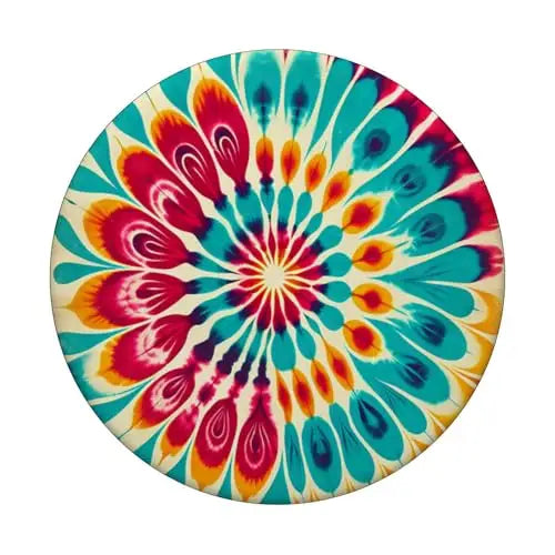 Radiant Vortex: Psychedelic Burst PopSockets Swappable