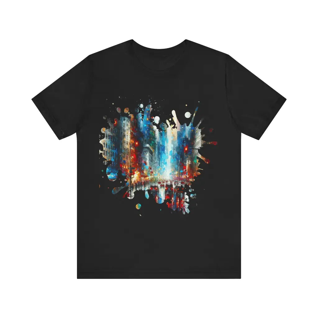 Rainy Day Melody - Jersey Short Sleeve Tee - Black / S