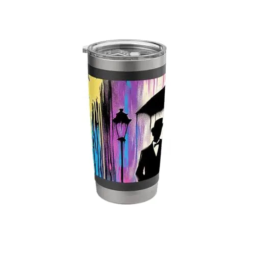 Rainy Romance: A Night of Elegance Stainless Steel