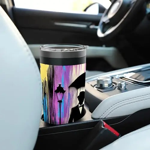 Rainy Romance: A Night of Elegance Stainless Steel