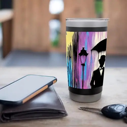 Rainy Romance: A Night of Elegance Stainless Steel