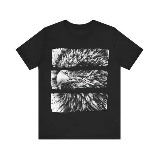 Raptor Gaze in Ink - Jersey Short Sleeve Tee - Black / S