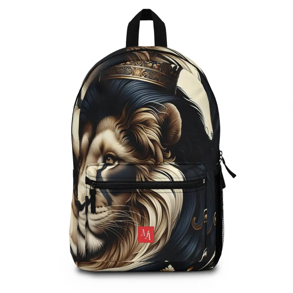 Regal Lion in Artistic Splendor Backpack One size Bags