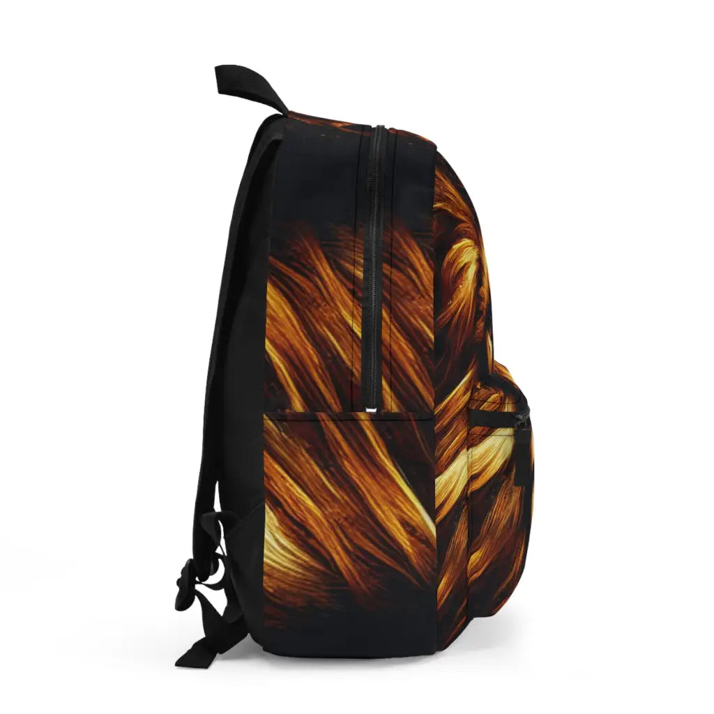 Regal Lion King in Golden Crown - Backpack - One size - Bags