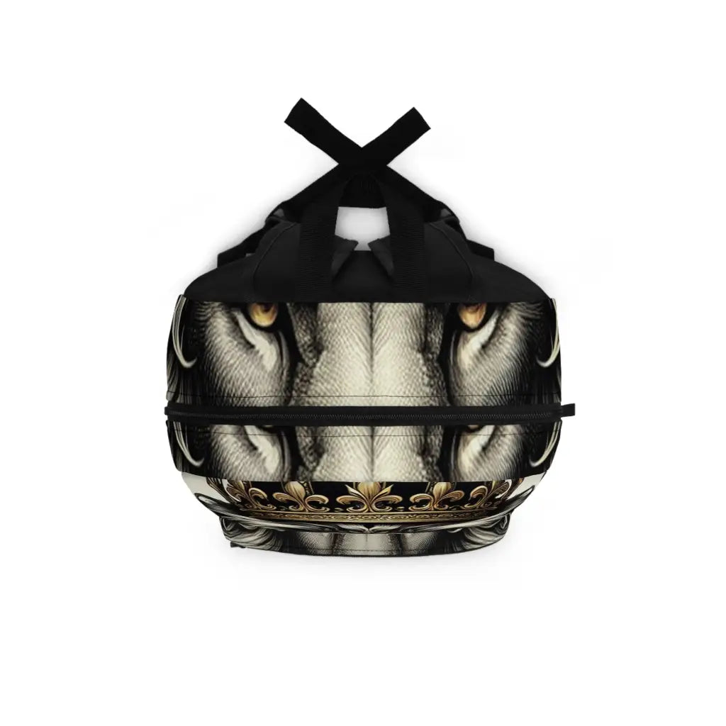 Regal Lion Portrait Backpack One size Bags