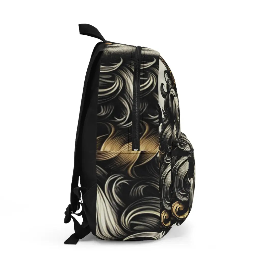 Regal Lion Portrait Backpack One size Bags