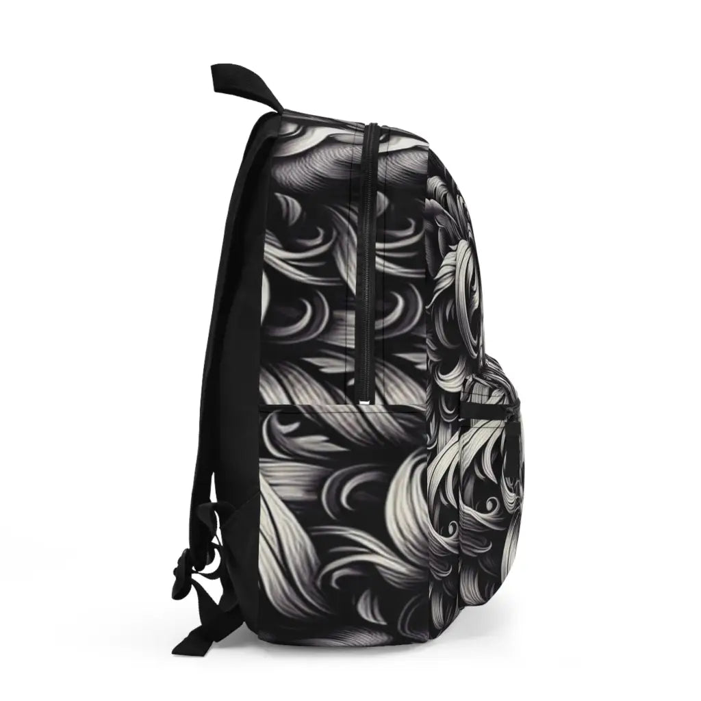 Regal Majesty in Monochrome Backpack One size Bags
